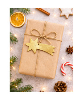 Zlatá vianočná ozdoba kométa 619-1214-01