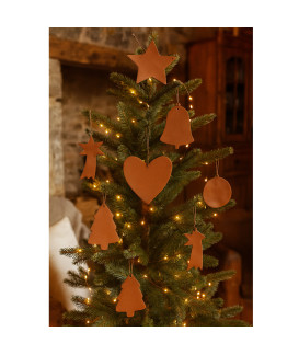 Hnedá vianočná ozdoba kométa 619-1214-41