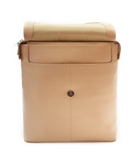 Béžový mestský kožený batoh 311-1660-82