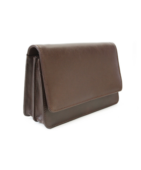 Hnedá pánska kožená dokladová etue 611-2410-40