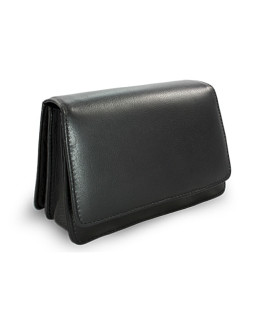 Čierna pánska kožená dokladová etue 611-2410-60