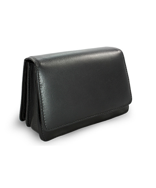 Čierna pánska kožená dokladová etue 611-2410-60