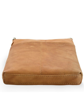 Svetlo hnedá kožená zipsová kabelka 212-3013-05