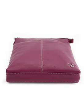 Fuxiová kožená zipsová kabelka 212-3013-36
