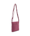 Fuxiová kožená zipsová kabelka 212-3013-36