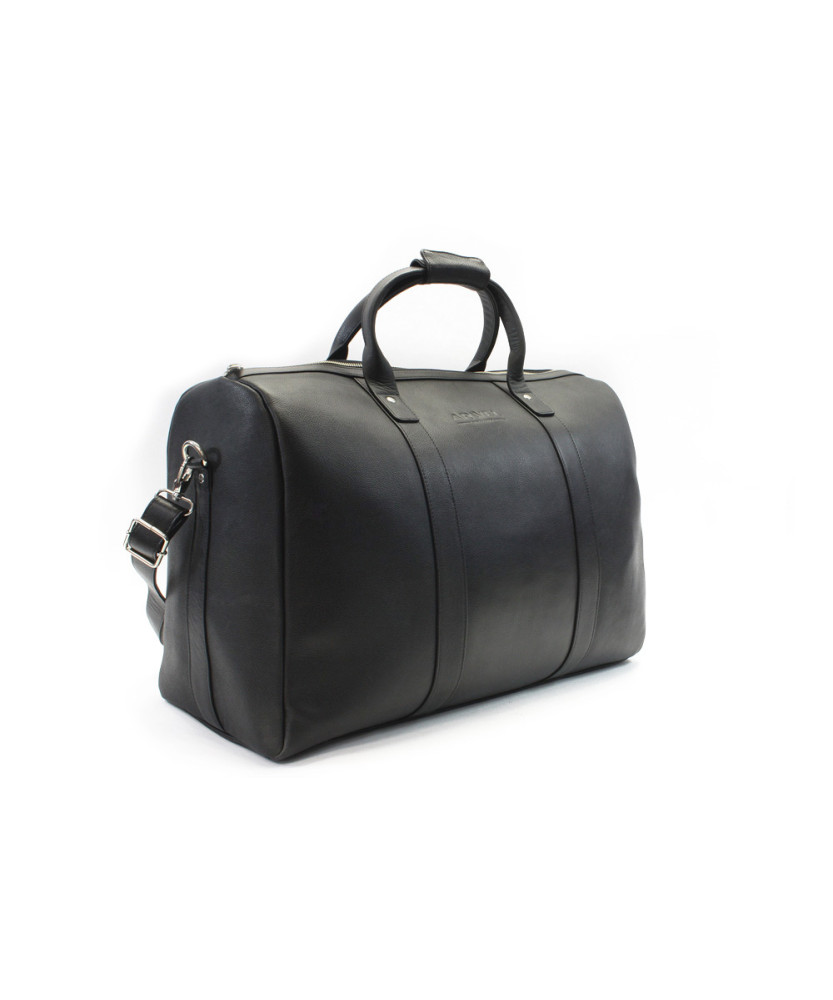Čierna kožená cestovná taška 217-3232-60