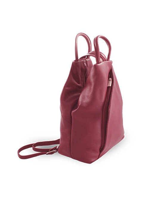 Dámsky kožený batôžtek burgundy 311-1184-34