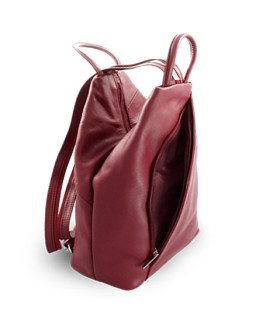 Dámsky kožený batôžtek burgundy 311-1184-34