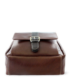 Hnedy kožený batoh 311-1717-40/60