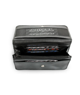 Čierna kožená etue 611-0016-60