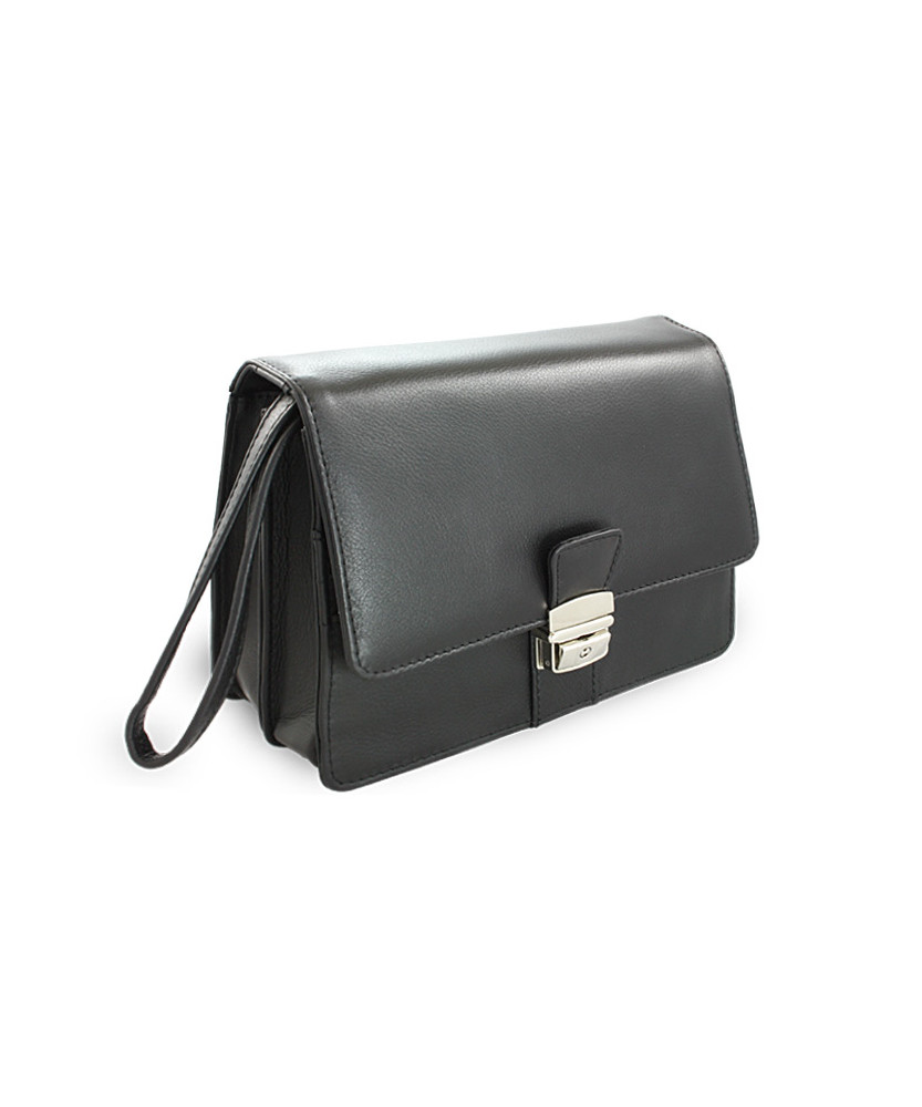 Čierna pánska kožená dokladová etue 611-2411-60