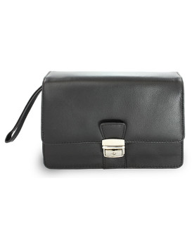 Čierna pánska kožená dokladová etue 611-2411-60