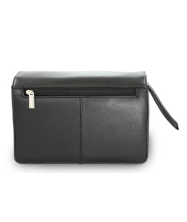 Čierna pánska kožená dokladová etue 611-2411-60