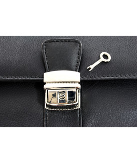 Čierna pánska kožená dokladová etue 611-2411-60