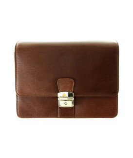 Hnedá pánska kožená dokladová etue 611-2411-40