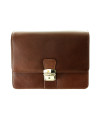 Hnedá pánska kožená dokladová etue 611-2411-40