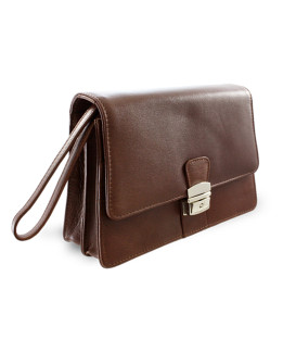 Hnedá pánska kožená dokladová etue 611-2411-40