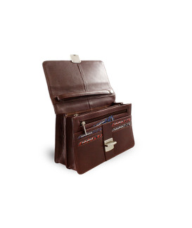 Hnedá pánska kožená dokladová etue 611-2411-40