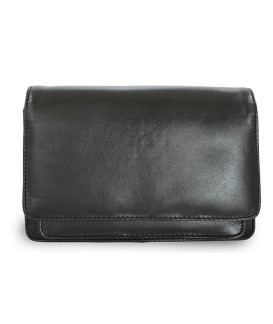 Čierna pánska kožená dokladová etue 611-2412-60