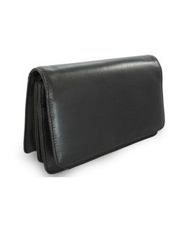 Čierna pánska kožená dokladová etue 611-2412-60