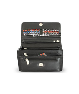 Čierna pánska kožená dokladová etue 611-2412-60