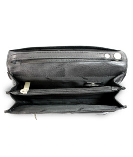 Čierna pánska kožená dokladová etue 611-2412-60
