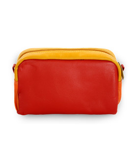 Multifarebná dámska kožená etue 611-0395-M31