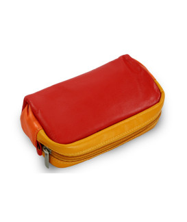 Multifarebná dámska kožená etue 611-0395-M31