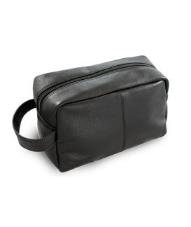 Čierna kožená kozmetická etue 611-2059-60