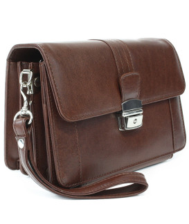 Hnedá pánska kožená etue so sklápacím registrom 611-2415A-40