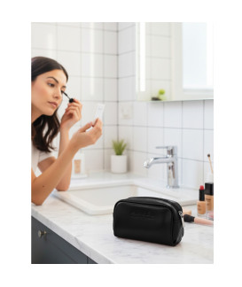 Čierna dámska kožená etue 611-0395-60