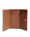 Hnedá dámska klopová kožená peňaženka 511-3726-05